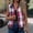 Hot Pink, variant on Womens Plaid Shackets Sleeveless Zip Up Vest Casual Fall Lightweight Bomber Jacket Baggy Layering Outerwear