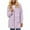 Purple, variant on SnZhen Women's Polar Fleece Jacket Solid Color Zipper Pocket Long Sleeve Hooded Thermal Cardigan Coat Beige L
