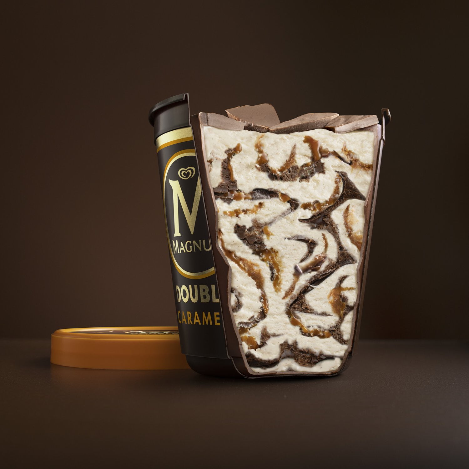 Magnum Double Sea Salt Caramel Vanilla & Caramel Swirl Milk