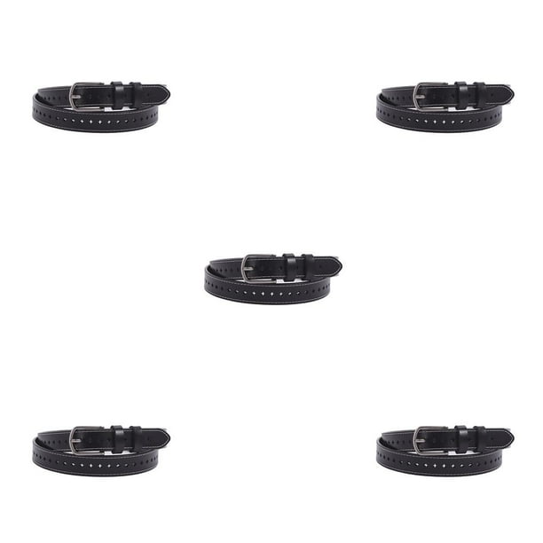 Jumpingount Cinturón de mujer de verano portátil de doble capa informal de longitud Formal ajustable para mujer cinturones de cuero Festival regalos de Café 5piezas Jumpingount CBP221073