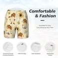 thumbnail image 6 of Picia Watercolor Bee Honey Honeycomb Bee pattern Mens Swim Trunks with Compression Liner Stretch Beach Shorts Quick Dry with Zipper Pockets No-Chafing Board Shorts-X-Large, 6 of 9