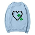 thumbnail image 7 of Ounisa St. Patrick's Day Sweatshirt for Women Clover Graphic T-Shirts Patty's Day Color Long Sleeves Tee Tops, 7 of 7