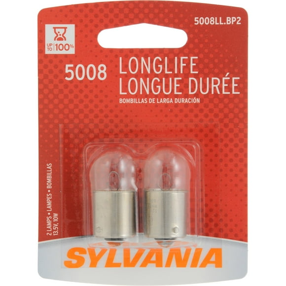 5008LL.BP2 Long Life Blister Pack Twin Turn Signal Light Bulb By SYLVANIA