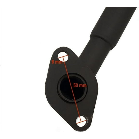 Front Header Muffler Exhaust Pipe for GY6 125cc 150cc Gas Scooter Moped Go kart Buggy