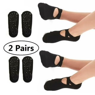 Buy TruGrippin 6 Pairs Pilates Socks with Grips for Women - 12 Colors No  Slip Socks Women for Yoga, Barre & Dance