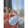 thumbnail image 2 of ESTE ORIGIN 3.00 Ct Lab-Grown Diamond Toi et Moi Pear & Marquise Ring in 18K Rose Gold for Women's, 2 of 7