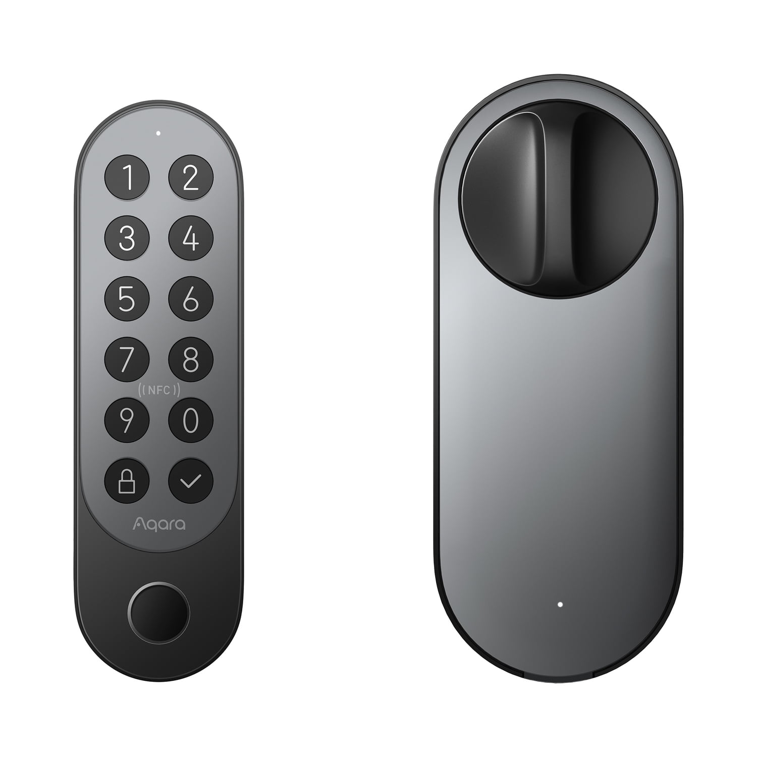 Aqara Smart Lock U200 Deadbolt Kit with Built-in Fingerprint Reader and Keypad (Black), EL-D02D