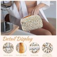 thumbnail image 3 of Small Makeup Bag, Cotton Portable Toiletry Bag, Quilted Floral Cosmetic Bag Wash Organizer Pouch for Women Girls Ladies, 3 of 5