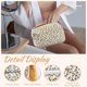 thumbnail image 3 of Small Makeup Bag, Cotton Portable Toiletry Bag, Quilted Floral Cosmetic Bag Wash Organizer Pouch for Women Girls Ladies, 3 of 5