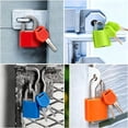 thumbnail image 6 of CHENjy Travel Suitcase Luggage Lock with Spare Keys, Colorful Plastic Covered Small Keyed Padlock, Scratch Resistant Metal Locker Lock for Gym Backpack Drawer, Black, 6 of 6