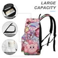 thumbnail image 4 of Kirby Cartoon Poster Adjustable Backpack Laptop Daypack Student School Bookbag Satchel Half Printed Rucksack, 4 of 8