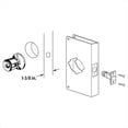 thumbnail image 3 of New Locking Door Reinforcement Plate 2-1/8 Inch Single Hole 2-3/8 Inch Back Plate Hole Door Reinforcement Repair Home, 3 of 7