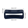 thumbnail image 2 of Uxcell Watch Band Strap Loops Silicone for 20mm Width Watch Band, Navy Blue 2 Pack, 2 of 5
