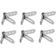thumbnail image 1 of 6 Pieces Food Thermometer Holder Clip Probe Clip Holder Stainless Steel Grill Thermometer Clip Ambient Temperature Reading for Deep Frying Milk Roasting (Silver) Type 1, 1 of 8