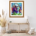 thumbnail image 3 of Stephen Chambers 20x23 Gold Ornate Wood Framed With Double Matting Wall Art Titled - It'S Showtime, 3 of 6