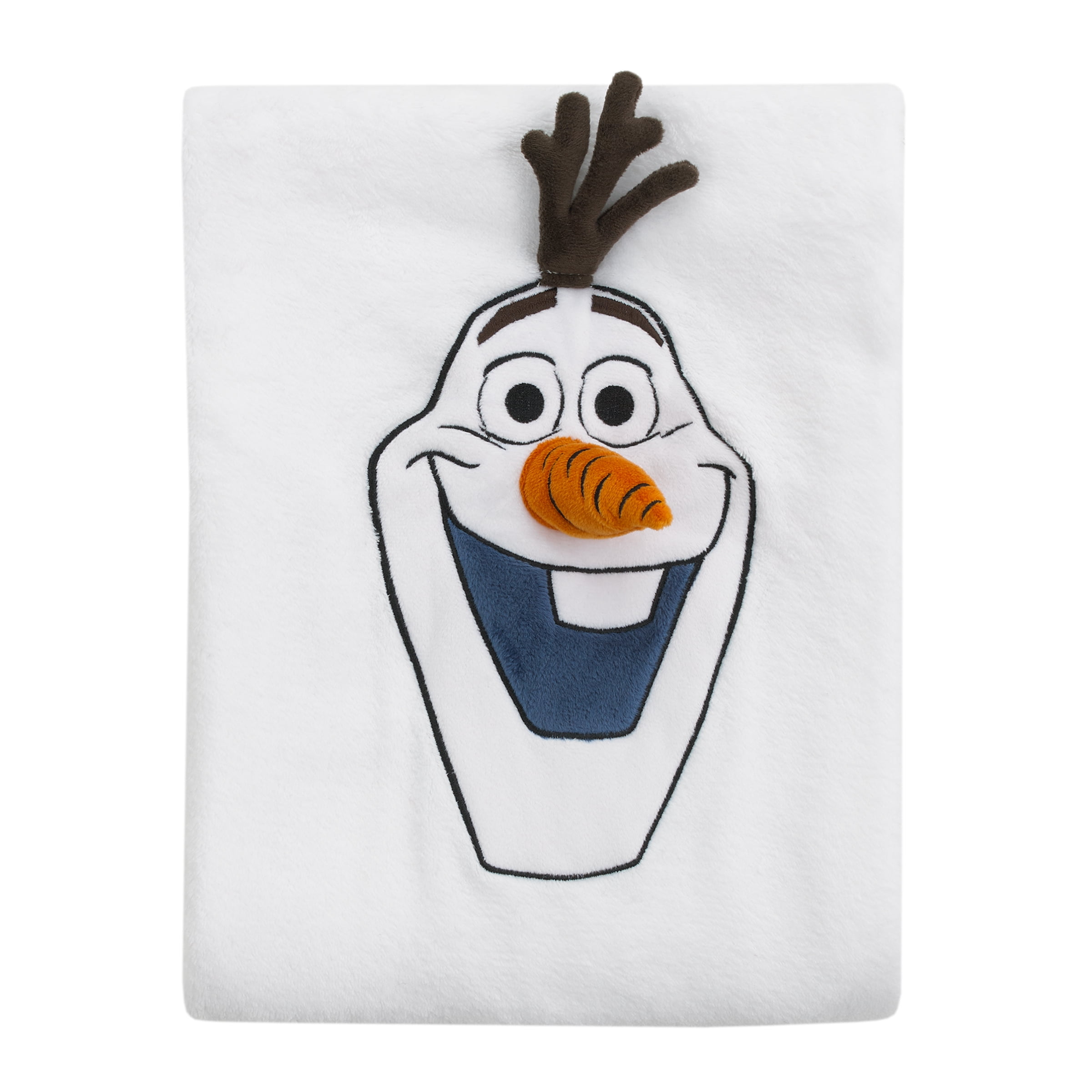 Disney Frozen Winter Cheer Olaf Character Shaped Blanket, White, Preschool Boy or Girl