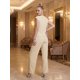 thumbnail image 3 of Conjunto 2 Piezas Elegante, Chaleco con Botones y Pantalón de Pierna Amplia, Look Sofisticado para Mujer, 3 of 5