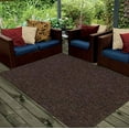 thumbnail image 5 of Broadway Collection Solid Color Indoor Outdoor Area Rug Chocolate - 6' x 8' Oval, 5 of 5