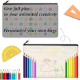 thumbnail image 4 of ZeeDix 12pcs Blank Canvas Pouch DIY Pencil Bag Multipurpose Cosmetic Travel Storage Bag(Black+Grey+Beige), 4 of 6