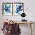 thumbnail image 4 of Stupell Industries Abstract Blue Splash Abstract Painting Gold Floater Framed Canvas Art Print Wall Art, 31 x 25, Set of 2, 4 of 10