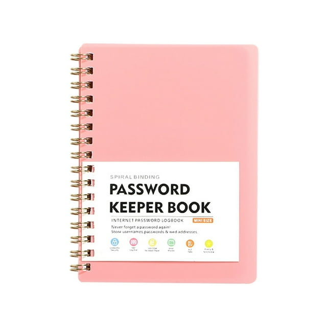 Home Decor A6 Coil Password Book Small Password Book Organizer & Notebook Spiral Password Book With Alphabetical Tabs Password Notebook Organizer For Website Password Logbook For,Décor pour la maison