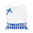 thumbnail image 4 of Girls Dress Blue Tartan Plaid Sundress Back School 6 Years, 4 of 7