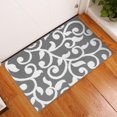 thumbnail image 5 of SUSSEXHOME Leaves Collection 2'x3' Gray&White Area Rug, Extra Soft and Comfy Carpet, Area Rugs for Kitchen, Living Room Rug, Runner Rug, Indoor Rugs for Bedroom, Machine Rug for Kids Rug, Area Rug, 5 of 6