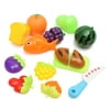 20Pcs Plastic Cutting Fruits Vegetables Toys Dress Up Pretend Play Kitchen Toys Play Food Kid Birthday New Year Christmas Toy Gift for Kids Children Toddler Pretend Role Play
