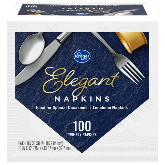 KR Premium Elegant Luncheon Paper Napkins 100 ct - Pack of 1