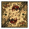 thumbnail image 3 of Unique Loom Barnyard Collection Area Rug - Farm (4' Square Cream/Black), 3 of 7