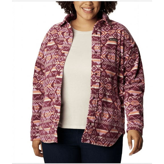 Columbia Plus Size Benton Springs Long-Sleeve Shirt Jacket