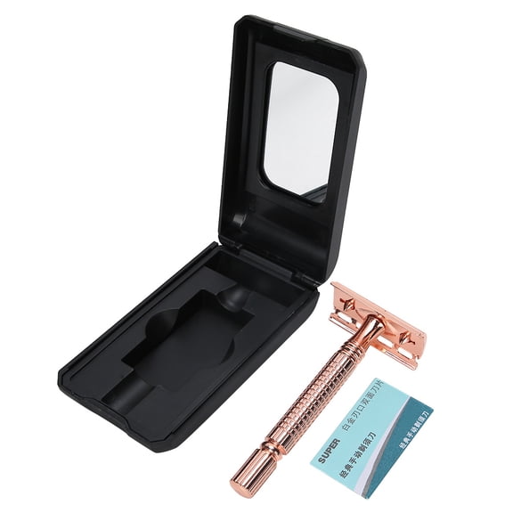 BIMZUC Double Edge Safety Razor, Stainless Steel Classic Manual Shaver for Professional Hair Salon and Home Use, 11 inches / 27.94 cm