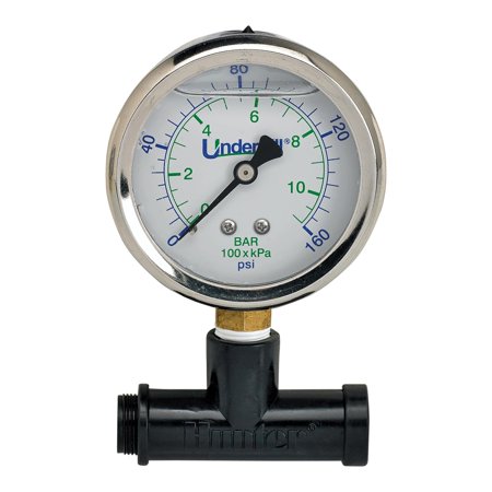 HeadChecker Tester for Sprinkler Head, 160 PSI for Female Nozzles, Water Pressure Gauge and Adapter, with Dial Indicator A-SHG-160K