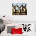 thumbnail image 5 of Orinice  Funny Donkey Canvas Prints Farm Animal Wall Art Vintage  Pictures for Rustic Farmhouse Bathroom Decor Framed 16x12in, 5 of 6