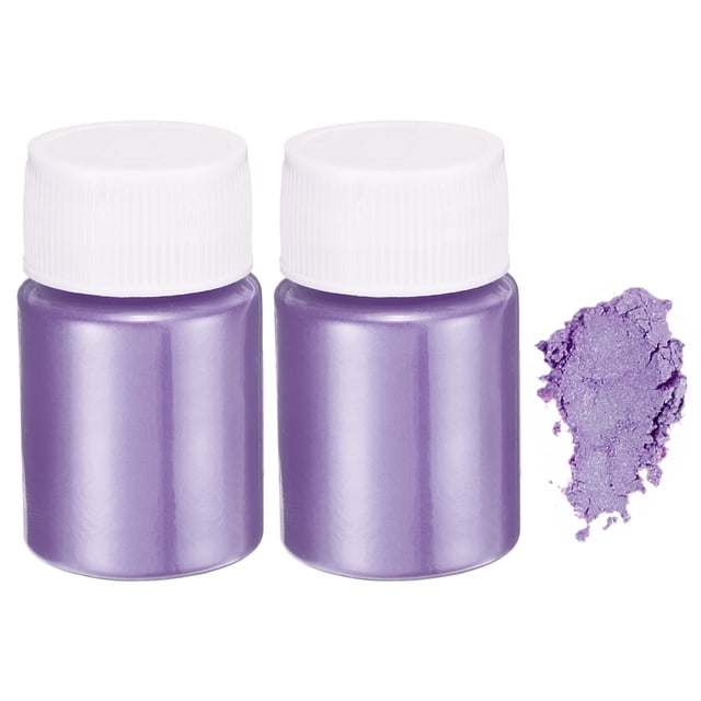 Uxcell 2 Pcs 30g/1oz Poudre de Mica pour Kits de Résine Époxy Résine de Coulée, Violet
