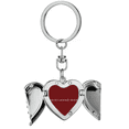 thumbnail image 1 of Llavero de alas de ángel en forma de corazón, 1 of 3