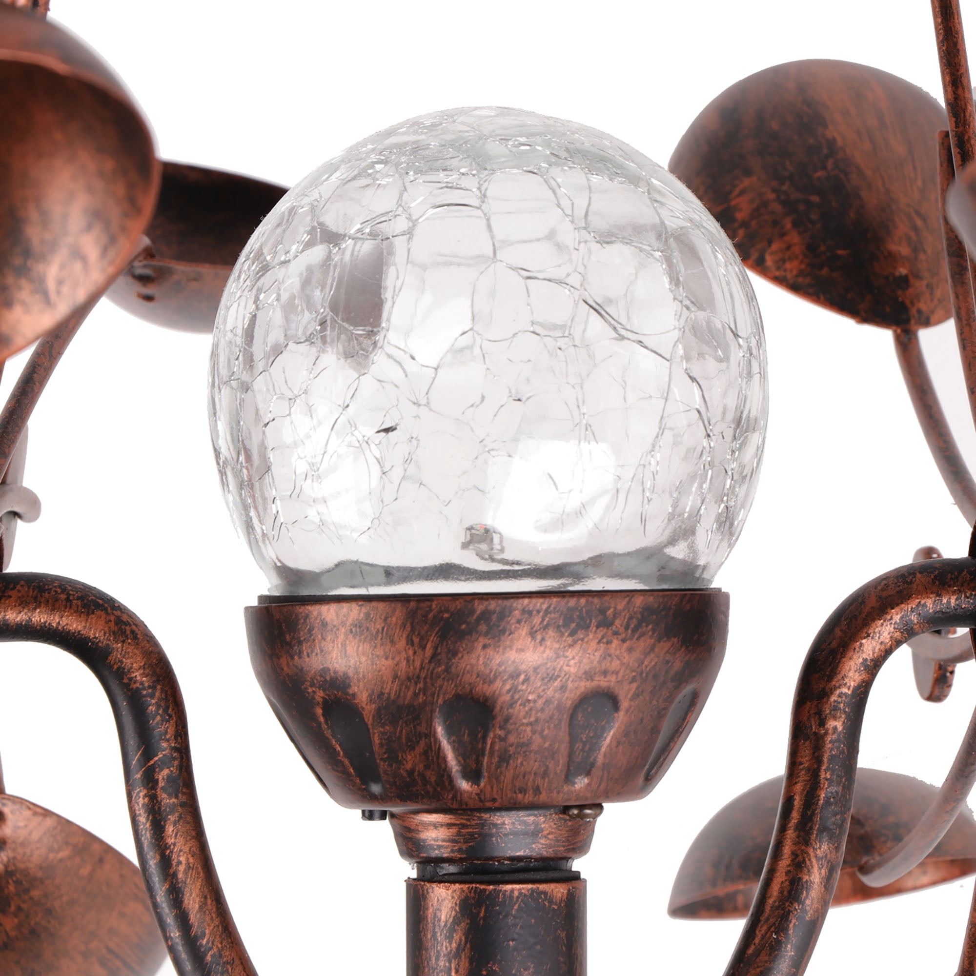 WSgift Azure 75インチ ソーラーウィンドスピナー マルチカラー 季節 LED 照明 太陽電池式 ガラスボール キネティック ウィンド ス WSgift Azure 75インチ ソーラーウィンドスピナー マルチカラー 季節