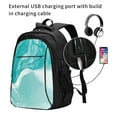 thumbnail image 2 of Disketp Teal Turquoise 1 Mochila de Viaje Estampada para Laptop con Puerto de Carga USB, Mochila Impermeable para Computadora – Regalo para Hombres y Mujeres, 2 of 7