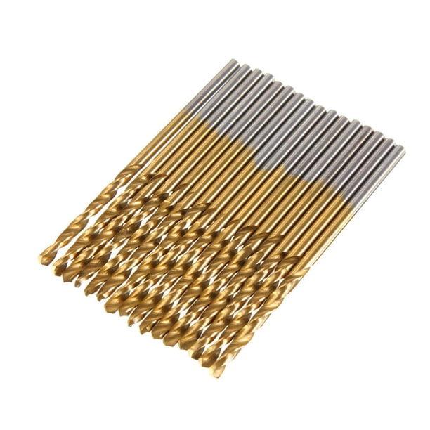 Juego de brocas de acero de alta velocidad con revestimiento de titanio de 1,5 mm a 10 mm para mader Tomshoo Broca