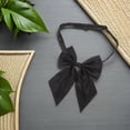 thumbnail image 4 of IDEANATEGRATE 2Ud Corbatas De Moño Negras Ajustables Para Mujer Accesorio Escolar Y Oficina, 4 of 6