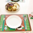 thumbnail image 3 of 12 Uds. Manteles Individuales impermeables, posavasos, manteles para mesa de comedor, decoración navideña para cocina y restaurante, 3 of 5