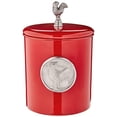 thumbnail image 2 of Old Dutch Red 4 Piece Rooster Canister Set, 2 of 2