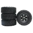 thumbnail image 2 of 4 Pcs 1/24 Pneus de Roue en Caoutchouc Pièce 1:24 pour Modèle Axial SCX24 Buggy Accessoires DIY Noir, 2 of 9