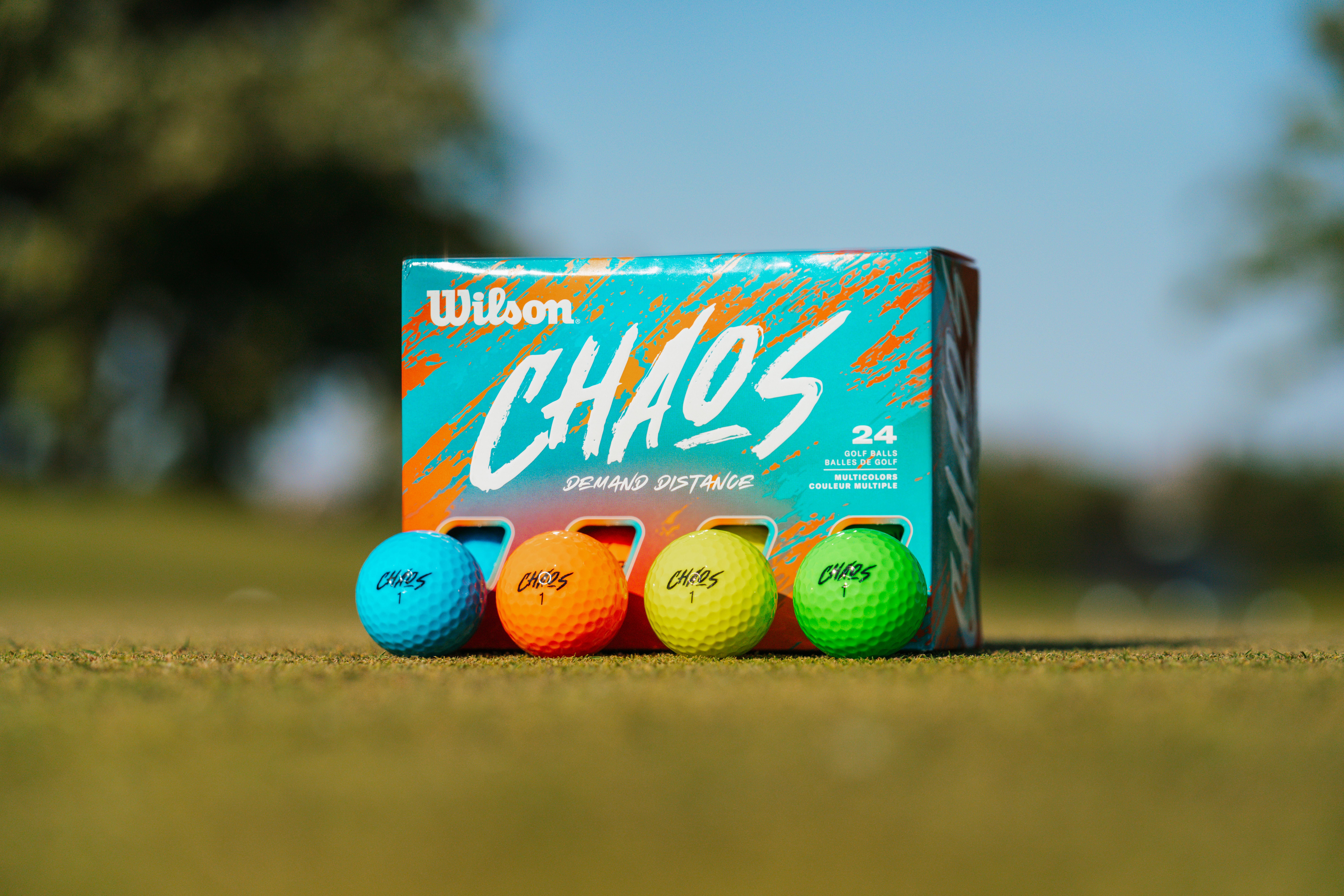 Wilson Chaos Golf Balls, 24-Pack, Multicolor photo 2
