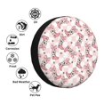 thumbnail image 5 of Spare Tire Cover, pink checkerboard cowgirl boots Wheel Cover Tire Covers for Trailers Car Truck Camper Universal Tire Covering Fits Diameter 15 inch, 5 of 7