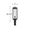 thumbnail image 6 of Possini Euro Design Atkins 23 1/4" High Modern Outdoor Post Light Fixture Pole Porch Edison Bulb Matte Black Die Cast Metal, 6 of 6