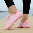 thumbnail image 2 of lnmuld Men Women Barefoot Shoes, Breathable Mesh Shoes for Water Yoga Fitness Hiking Color:Pink,Size:9.5, 2 of 5