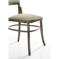 thumbnail image 3 of Bistro Set of 2 Vintage Walnut 19" Wide Contemporary Fabric Dining Chair, 3 of 9