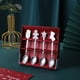 thumbnail image 4 of JUEGO DE CUCHARAS DE ACERO NAVIDINAS, CUCHARA PARA PASTEL DE POSTRE DE ACERO INOXIDABLE, REGALOS DE NAVIDAD, FAMILARES Y AMIGOS, 4 of 5