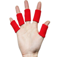 thumbnail image 1 of Pieces Finger Sleeves Thumb Braces Support Elastic Compression Protector Braces for Relieving Pain Calluses Arthritis Knuckl (red), 1 of 7